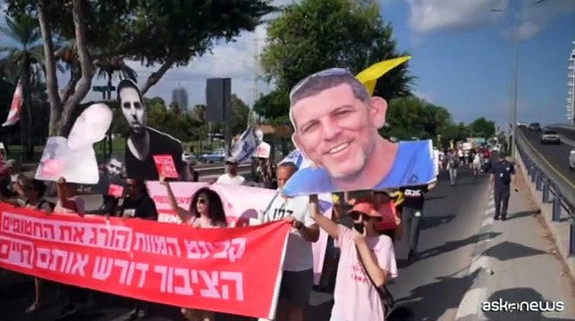 Giornata di protesta per la liberazione degli ostaggi in Israele