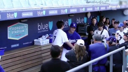 [스포츠A]LA다저스 시구한 BTS 뷔