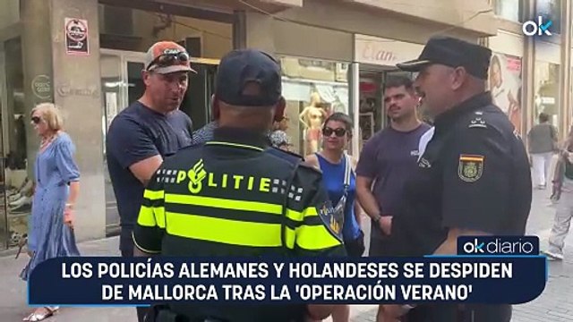 Los policías alemanes y holandeses se despiden de Mallorca tras la 'Operación verano'