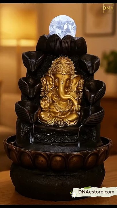 Ganesh Waterfall Showpiece for Home & Office | DNA eStore Premium Decor