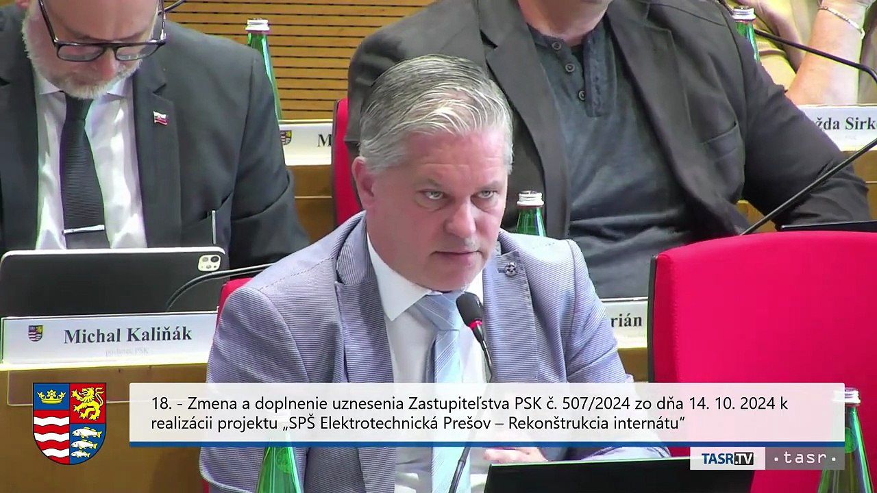 PREŠOV-PSK 23: Záznam zasadnutia Zastupiteľstva Prešovského samosprávneho kraja (PSK)