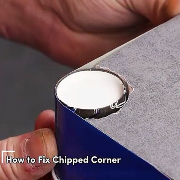 No need to replace the chipped corner, just fix it!