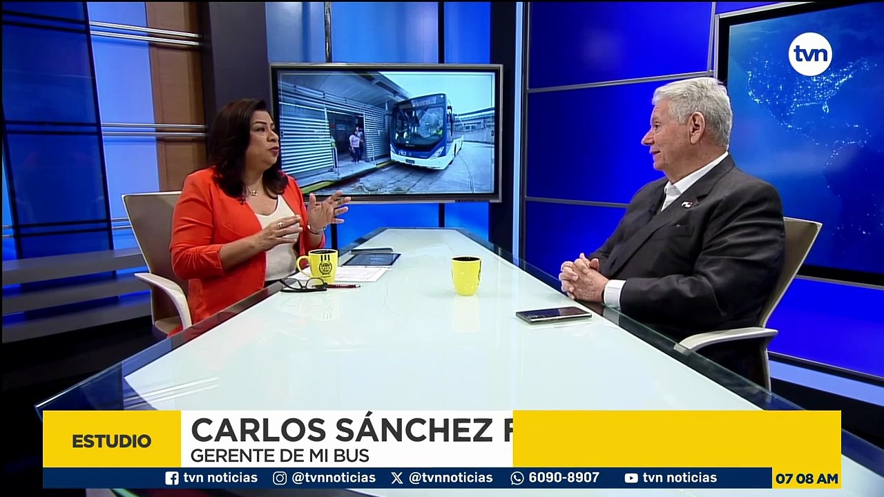 Carlos Sánchez Fábrega, gerente general de MiBus, presenta nuevas medidas