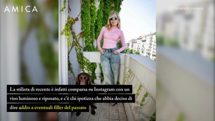 Donatella Versace oggi: addio ai filler?