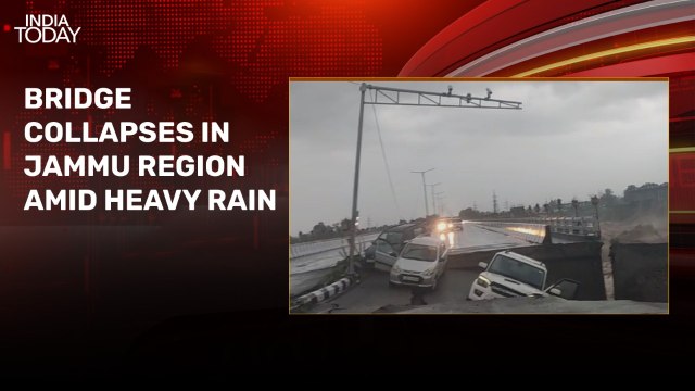 Flood fury in Jammu: Bridge on Tawi River collapses, vehicles stuck