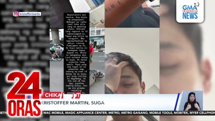 Kristoffer Martin, sugatan matapos salubungin ng isang rider habang sakay siya ng bike | 24 Oras