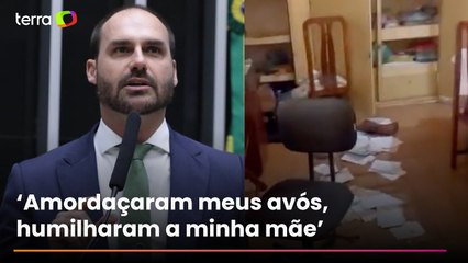Eduardo Bolsonaro reclama de Moraes após Flávio dizer que mãe e avós foram feitos reféns no RJ