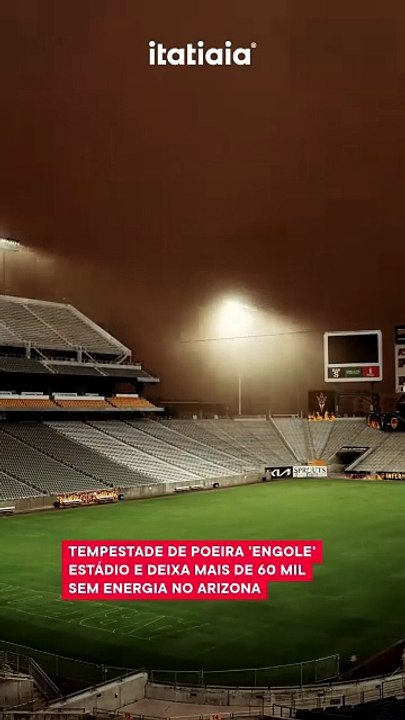 Tempestade de poeira 'engole' estádio e deixa mais de 60 mil sem energia no Arizona