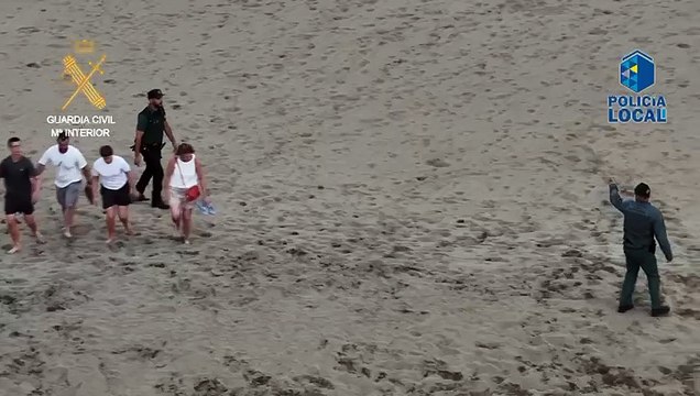 Vigilancia en las dunas de Maspalomas