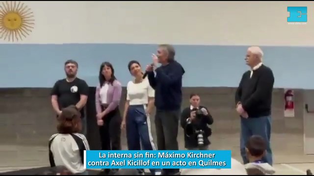 La interna sin fin: Máximo Kirchner contra Axel Kicillof en un acto en Quilmes