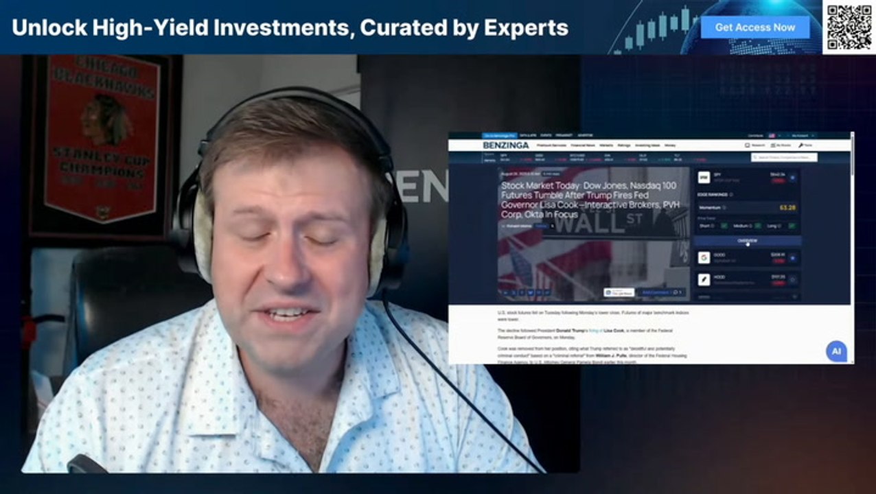 Stock Market Today: S&P 500, Nasdaq 100 Futures Slip After Trump Fires Fed Governor Lisa Cook—Interactive Brokers, PVH Corp, Okta In Focus