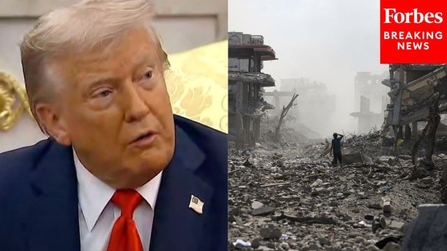 Trump Asked Point Blank About Status Of Negotiations To End Fighting In Gaza