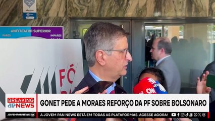 Paulo Gonet pede a Moraes reforço da PF sobre Jair Bolsonaro | BREAKING NEWS
