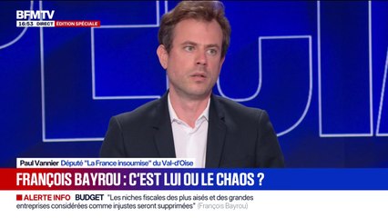 Vote de confiance du 8 septembre: "François Bayrou, c'est de l'histoire ancienne", estime Paul Vannier, député LFI