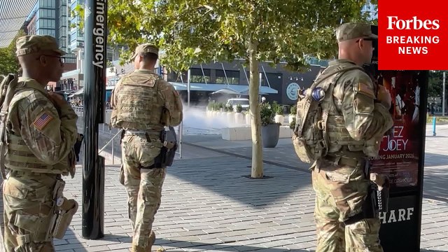 Armed National Guard Troops Patrol Washington, D.C.