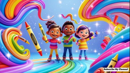 The Magic Crayon Song _ Nursery Rhymes for kids and Stories