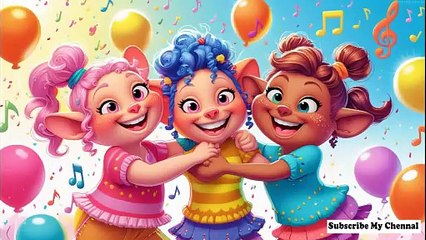 Giggle Wiggle Dance party song _ Nursery Rhymes 🎶