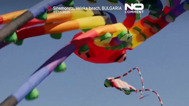 NO COMMENT: La costa del Mar Negro en Bulgaria acoge el festival anual de cometas
