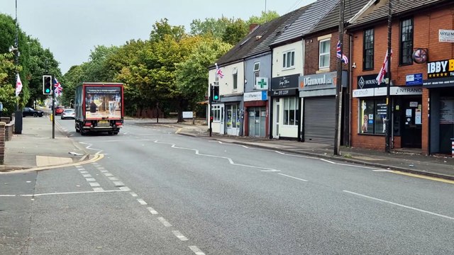 Union Jack and Saint George's Cross flags have appeared across Walsall