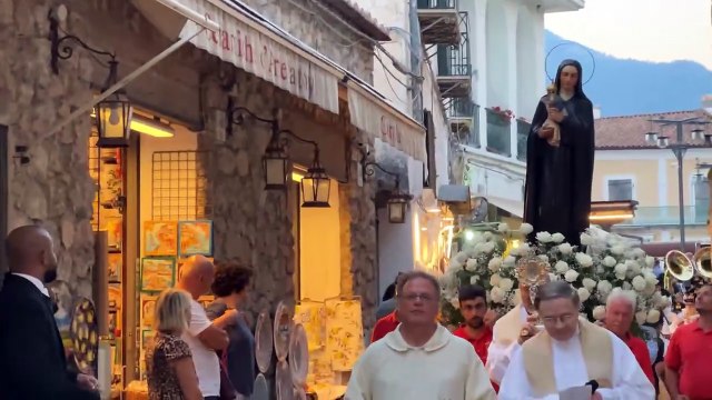 Ravello (SA) - La processione con la statua di Santa Chiara d’Assisi (11.08.25)