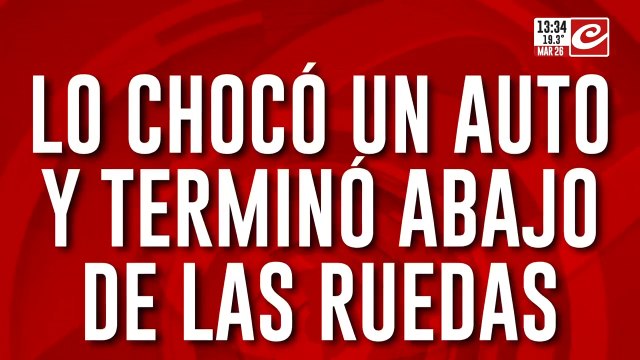 El caso de Emiliano: lo chocó un auto y terminó abajo de las ruedas