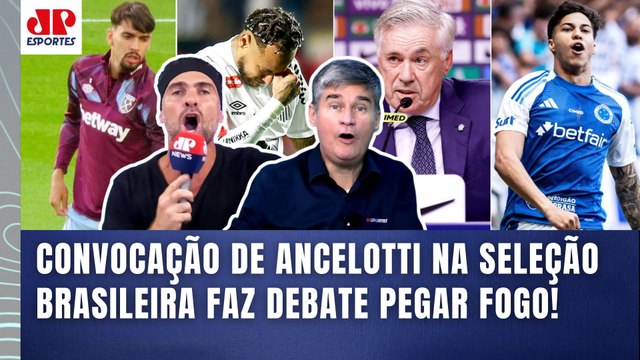 É UM CRIME VOCÊ FALAR ISSO!!! Essa CONVOCAÇÃO do Ancelotti MOSTROU que... Seleção FERVE DEBATE!