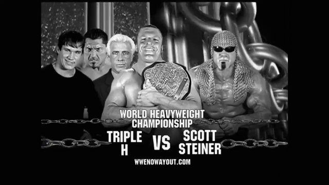 Triple H w/ Ric Flair vs Scott Steiner - World Heavyweight Championship Match - No Way Out 2003 23/2/03