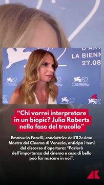 Emanuela Fanelli: «Sono la Julia Roberts italiana» - L’ironia della madrina di Venezia 82