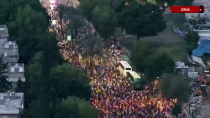 İsrailliler, Gazze’deki savaşın sona erdirilmesi talebiyle toplandı