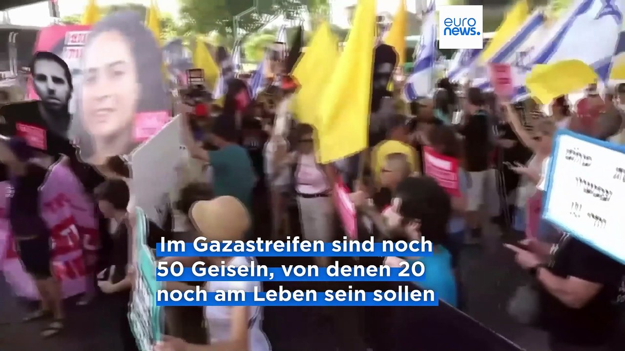 Proteste in Israel blockieren Autobahnen, Demonstrierende fordern von Regierung, Freilassung der Geiseln in Gaza sicherzustellen