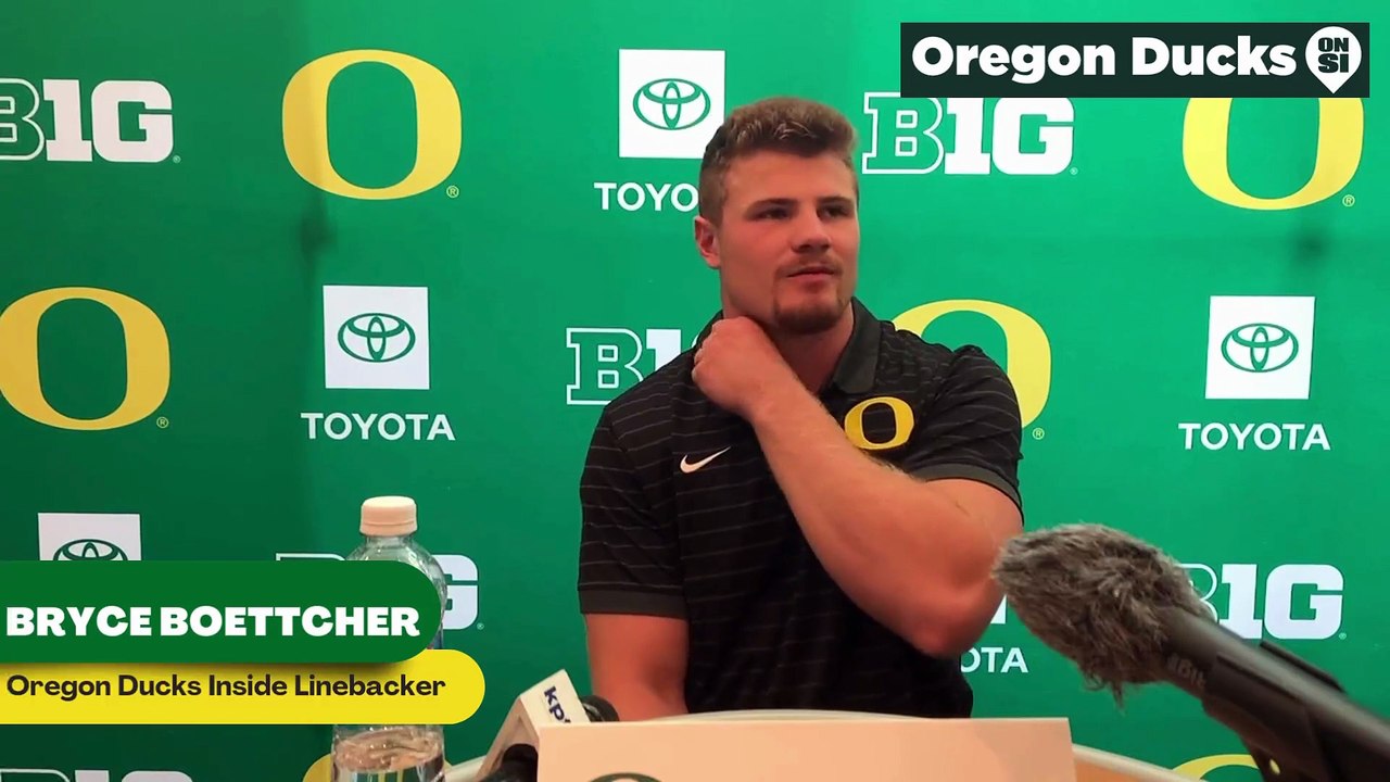 Oregon Ducks Inside Linebacker Bryce Boettcher discuses how the team chemistry has been