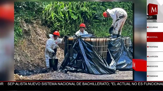 Derrame de hidrocarburo contamina agua, vegetación y fauna de Huachinango
