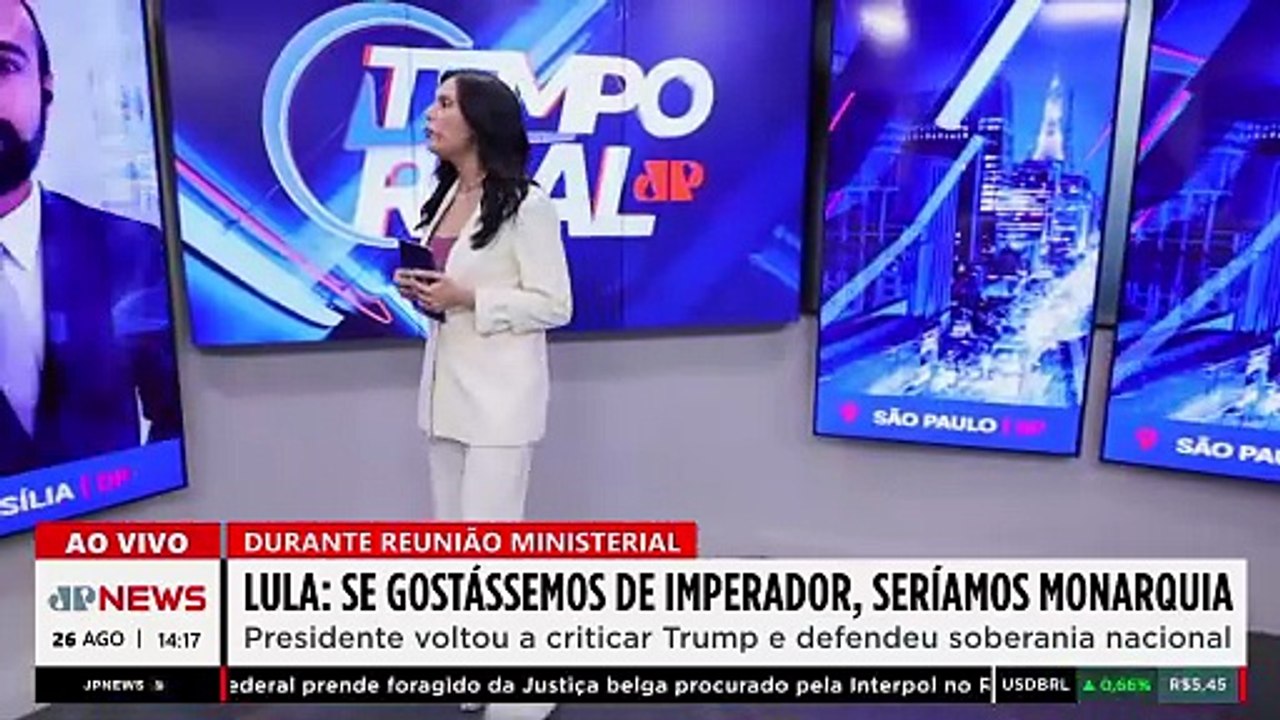 Lula critica Trump e Eduardo Bolsonaro em reuni...