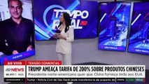 Trump ameaça China com tarifas de 200% para obter imãs | TEMPO REAL
