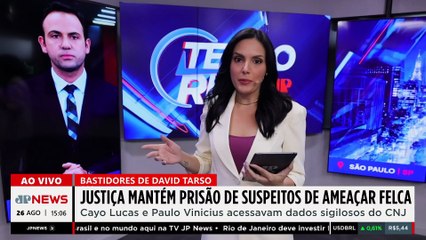 Justiça decide sobre transferência de suspeitos de ameaçar Felca | TEMPO REAL