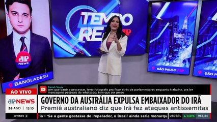 Austrália expulsa embaixador do Irã após ataques antissemitas | TEMPO REAL