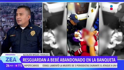 ¡Verdadero héroe! Policía rescata a bebé abandonado en la Miguel Hidalgo