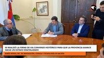 Se realizó la firma de un convenio histórico para que la provincia avance a un estado digitalizado