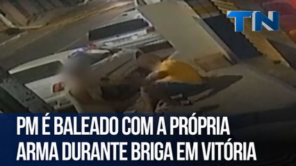 PM é baleado com a própria arma durante briga em Vitória