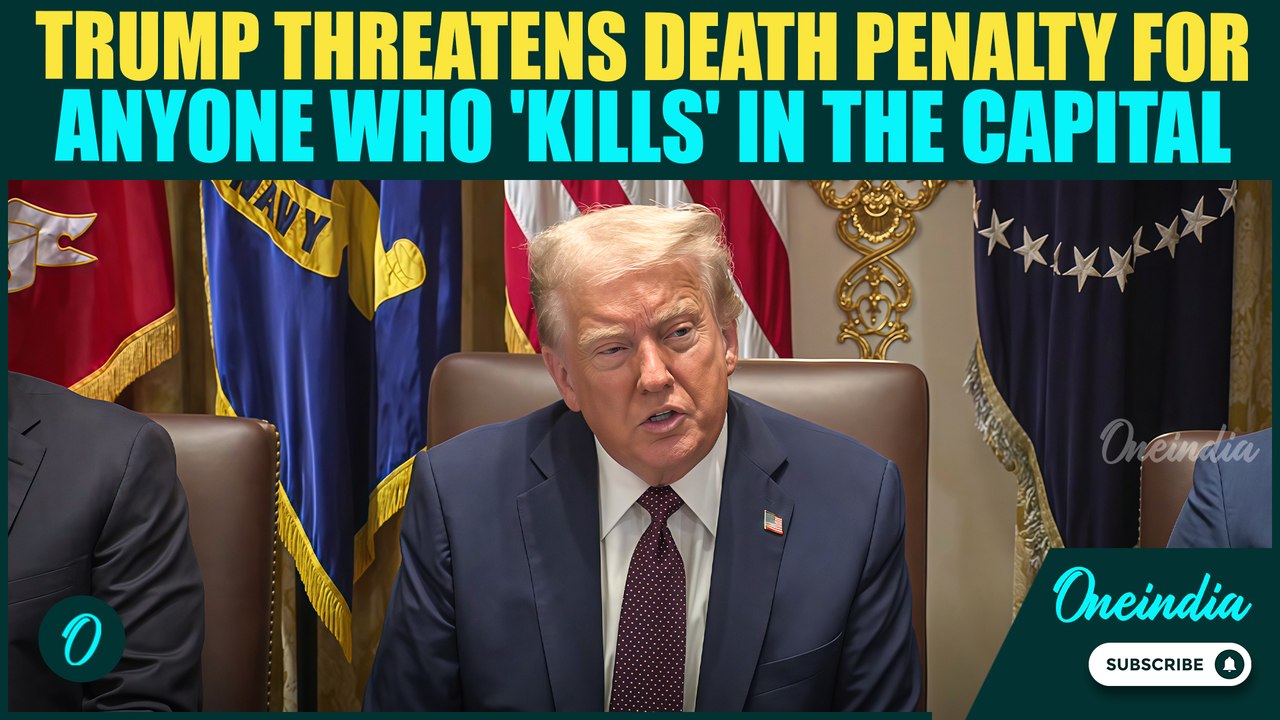 US Breaking: Trump Announces DEATH PENALTY in DC: ‘Capital = Capital Punishment’ | Trump Latest
