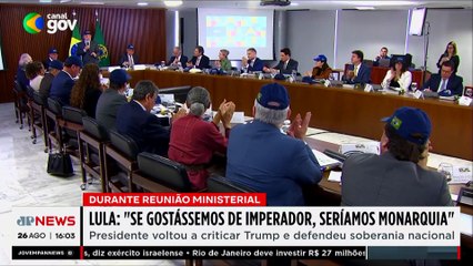TENSÃO! Lula sobre Trump: “Se gostássemos de imperador, seríamos monarquia”