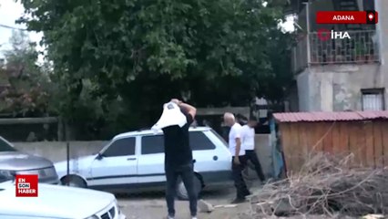 Adana'da pompalı tüfekle mahalleliye korku dolu anlar yaşattı