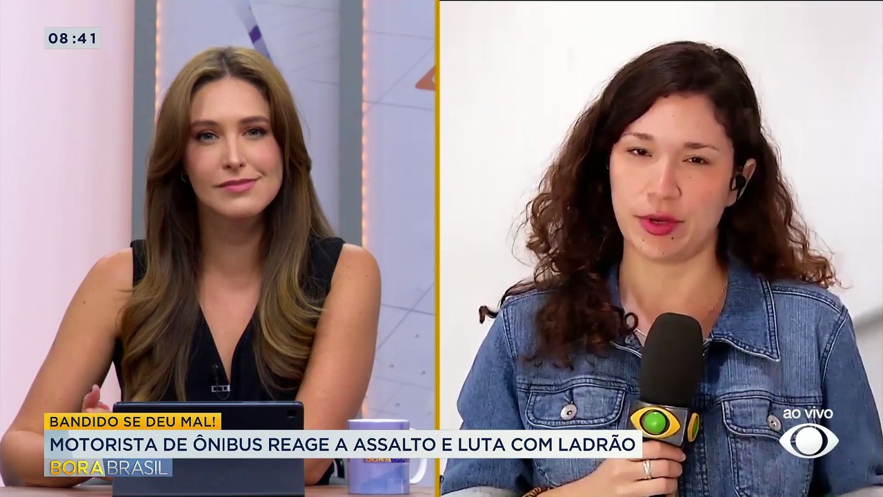 Motorista de ônibus reage a assalto e luta com ladrão