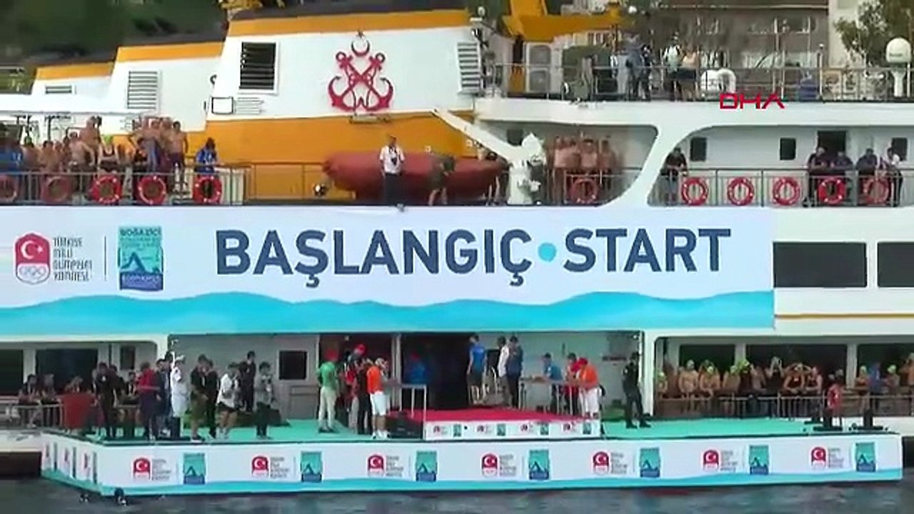 Rus yüzücünün yarış başlamadan önceki görüntüleri