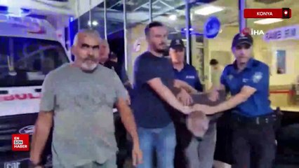 Konya'da baba ve 11 yaşındaki oğlunu öldüren zanlı mısır tarlasında yakalandı