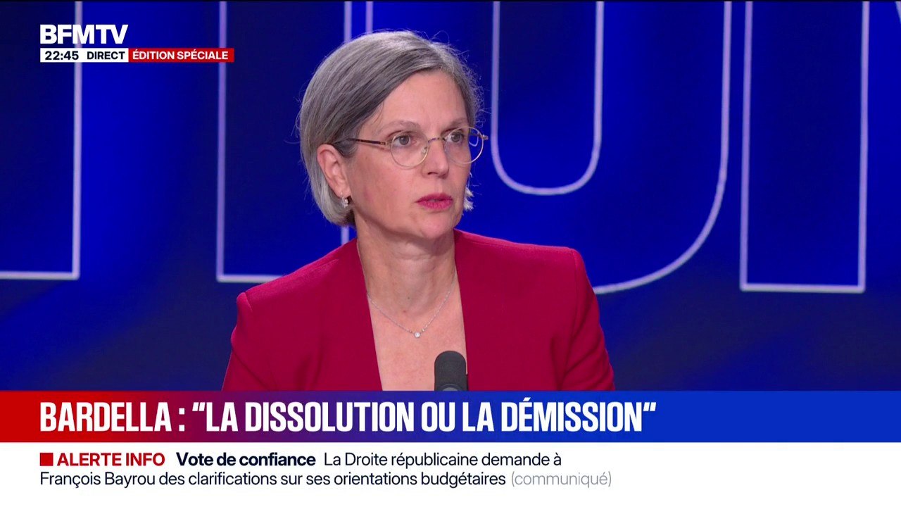 Départ d'Emmanuel Macron:  "Je pense qu'il va devenir inéluctable", estime Sandrine Rousseau, députée Les Écologistes