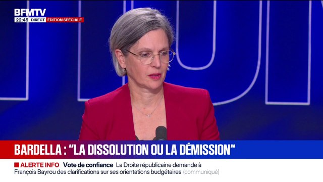 Démission d'Emmanuel Macron: Nous sommes dans un moment de fin d'adhésion à un système libéral qui n'a plus de sens , affirme Sandrine Rousseau, députée Les Écologistes de Paris