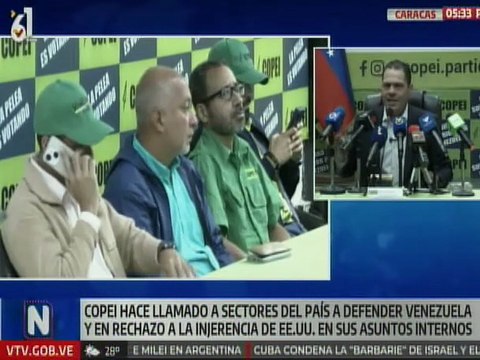 Copei realiza un llamado a los diferentes sectores del país para la defensa de la nación