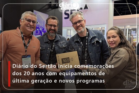 Diário do Sertão inicia comemorações dos 20 anos com equipamentos de última geração e novos programas