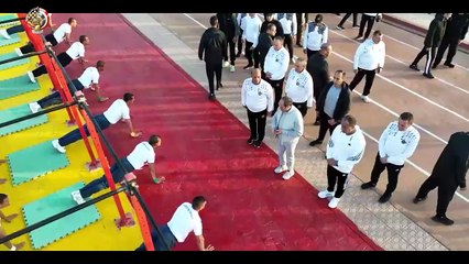 الفريق أول عبد المجيد صقر يتفقد إختبارات القبول بالأكاديمية العسكرية المصرية والكليات العسكرية